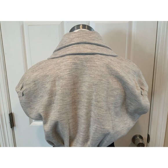 Yigal Azrouel Light Gray Fit & Flare Dress W/Oversized Double Collar Size 2 - Picture 8 of 10